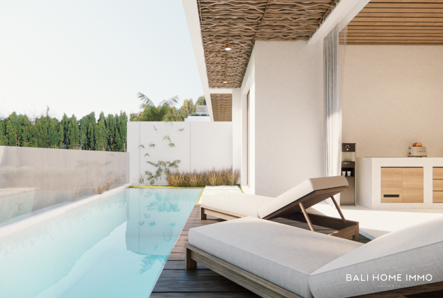 VILLA 3 KAMAR TIDUR YANG HAMPIR SELESAI DIBANGUN DENGAN PANDANGAN LAUT DI BINGIN view 2