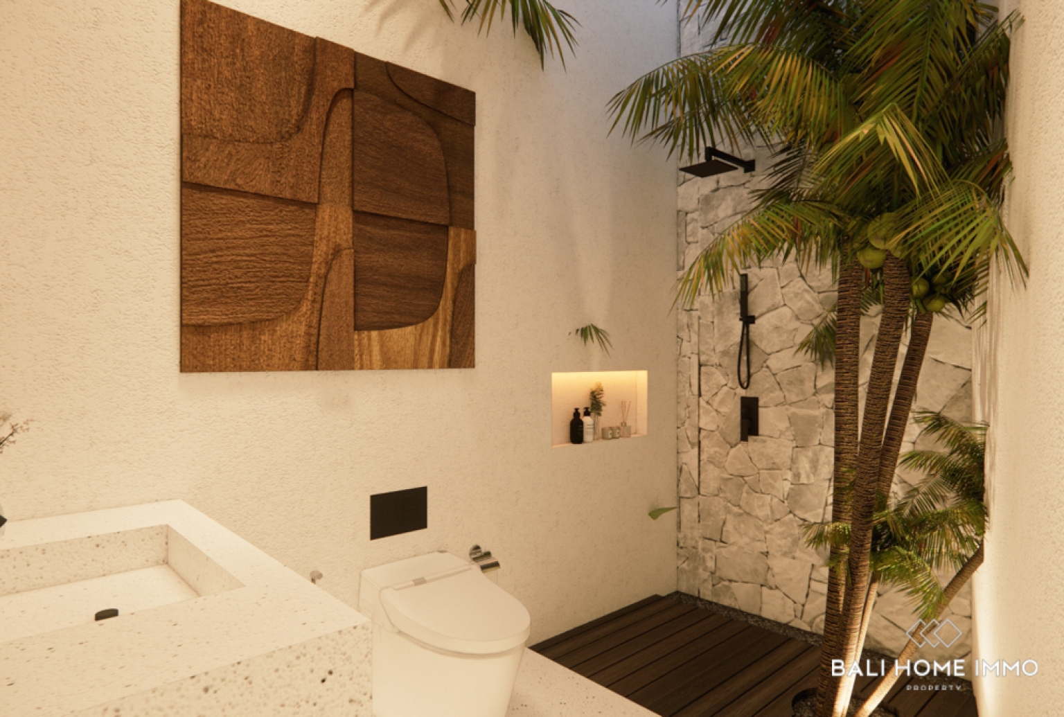 VILLA 3 KAMAR TIDUR YANG HAMPIR SELESAI DIBANGUN DENGAN PANDANGAN LAUT DI BINGIN view 13