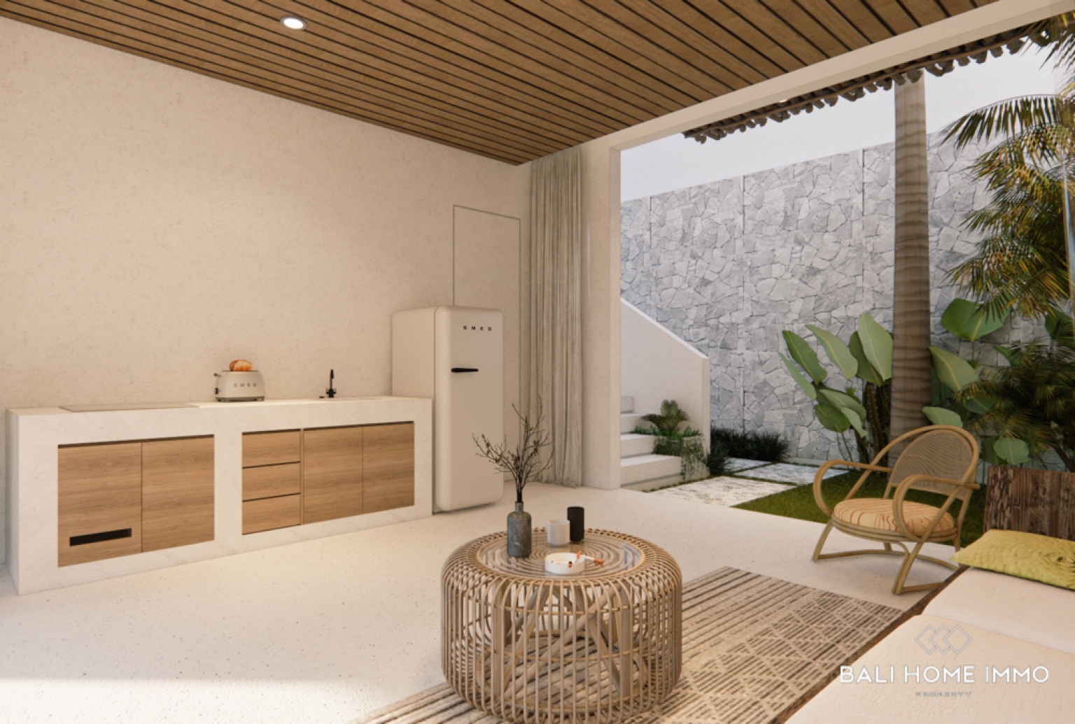 VILLA 3 KAMAR TIDUR YANG HAMPIR SELESAI DIBANGUN DENGAN PANDANGAN LAUT DI BINGIN view 6
