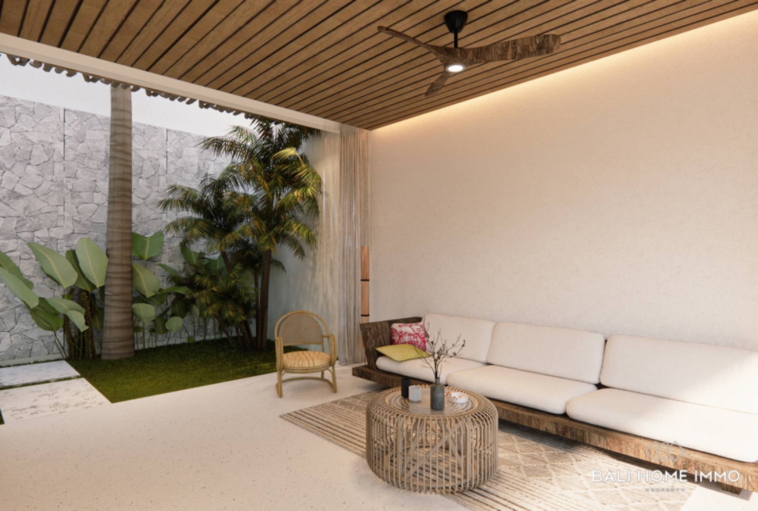 VILLA 3 KAMAR TIDUR YANG HAMPIR SELESAI DIBANGUN DENGAN PANDANGAN LAUT DI BINGIN view 5