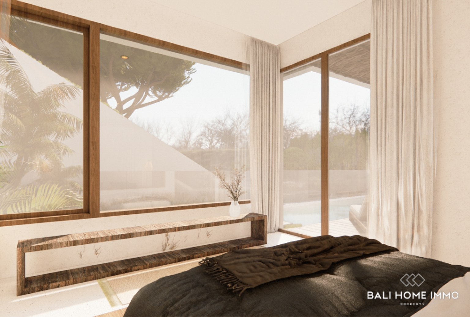 VILLA 3 KAMAR TIDUR YANG HAMPIR SELESAI DIBANGUN DENGAN PANDANGAN LAUT DI BINGIN view 9