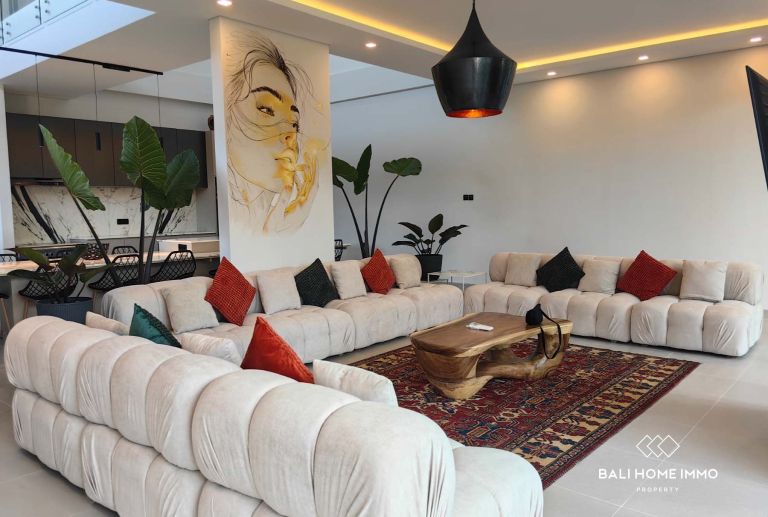 Villa neuve de 3 chambres à coucher à vendre en bail emphytéotique à Sanur, Bali view 2