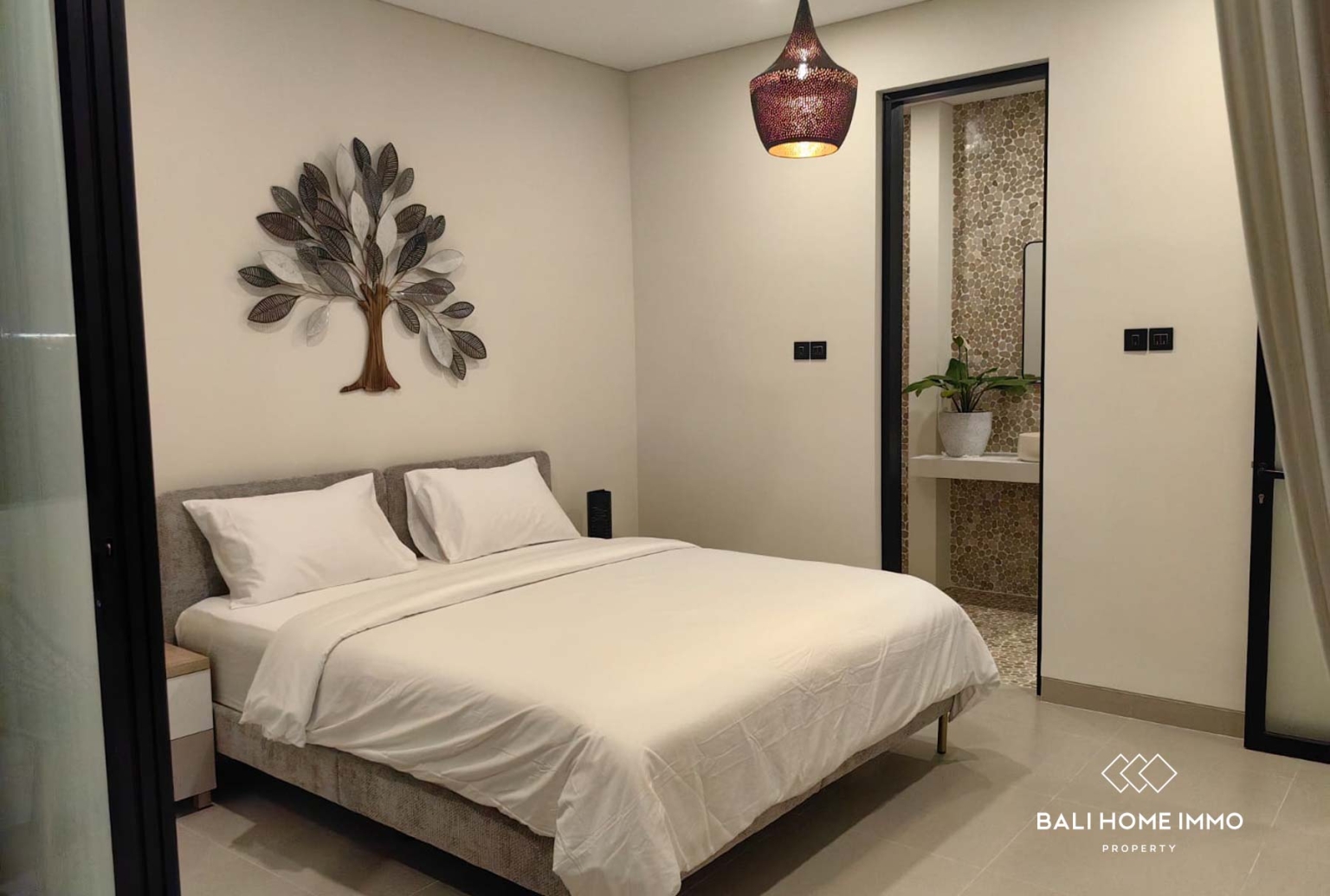 Villa neuve de 3 chambres à coucher à vendre en bail emphytéotique à Sanur, Bali view 10