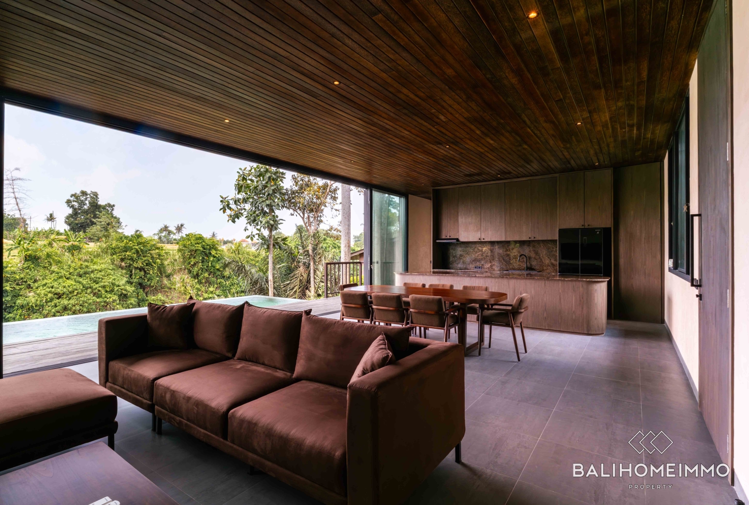 Villa neuve de 4 chambres avec vue sur la rivière à vendre en bail emphytéotique à Kaba-Kaba, Bali view 5