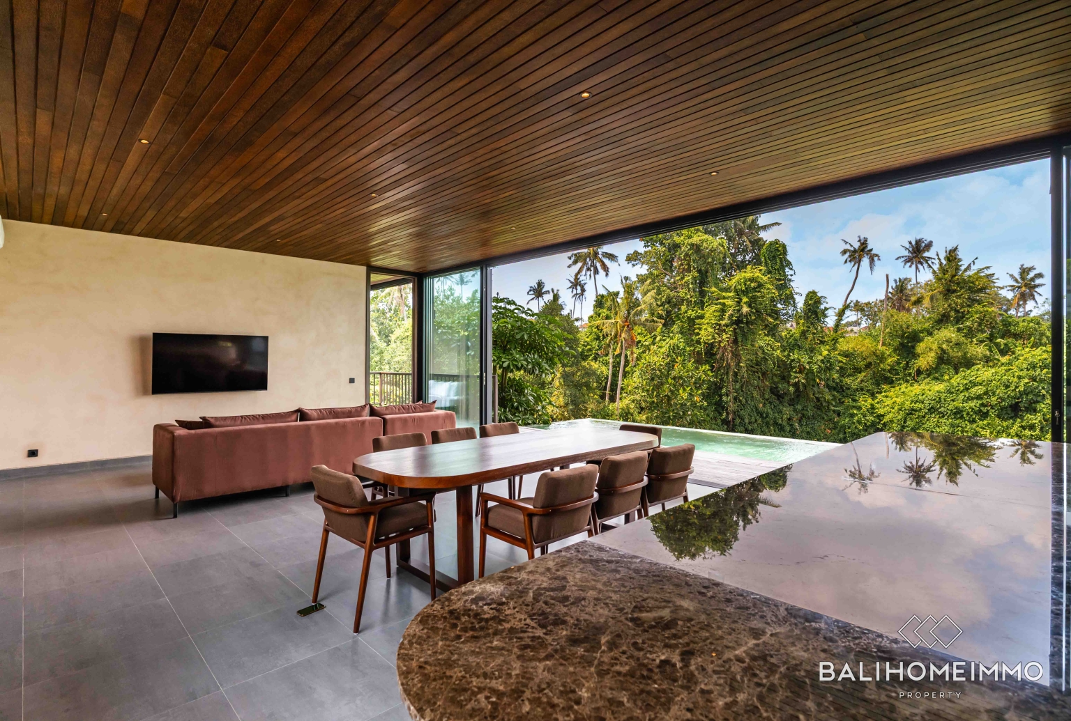 Villa neuve de 4 chambres avec vue sur la rivière à vendre en bail emphytéotique à Kaba-Kaba, Bali view 10