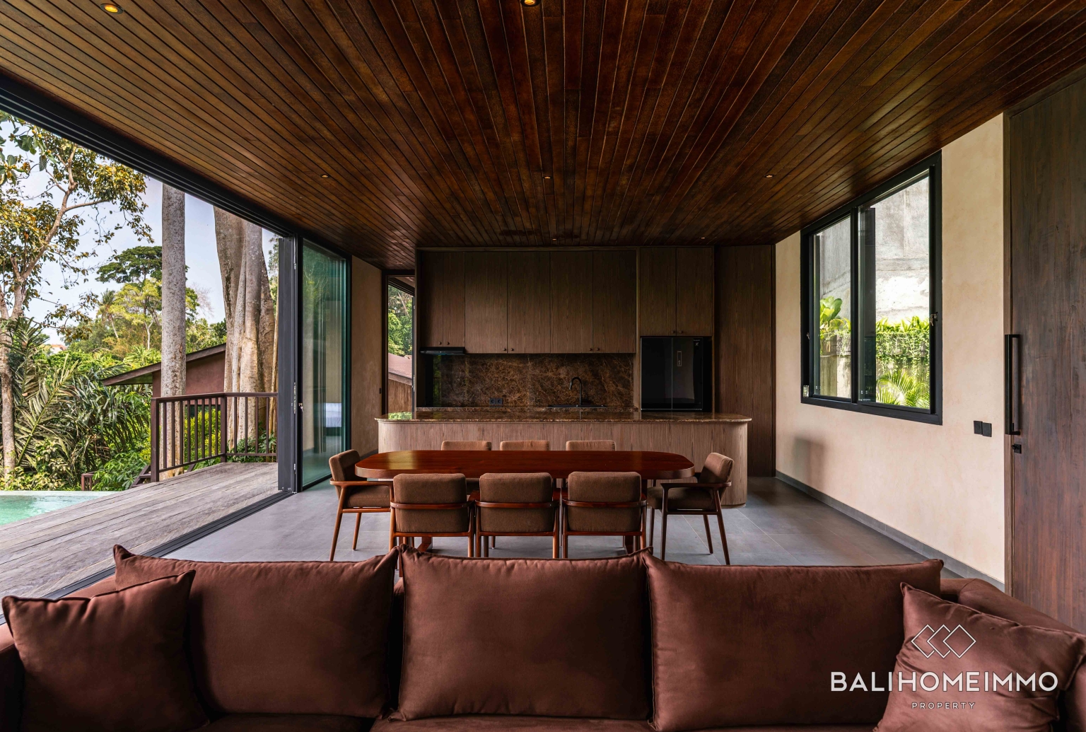Villa neuve de 4 chambres avec vue sur la rivière à vendre en bail emphytéotique à Kaba-Kaba, Bali view 6
