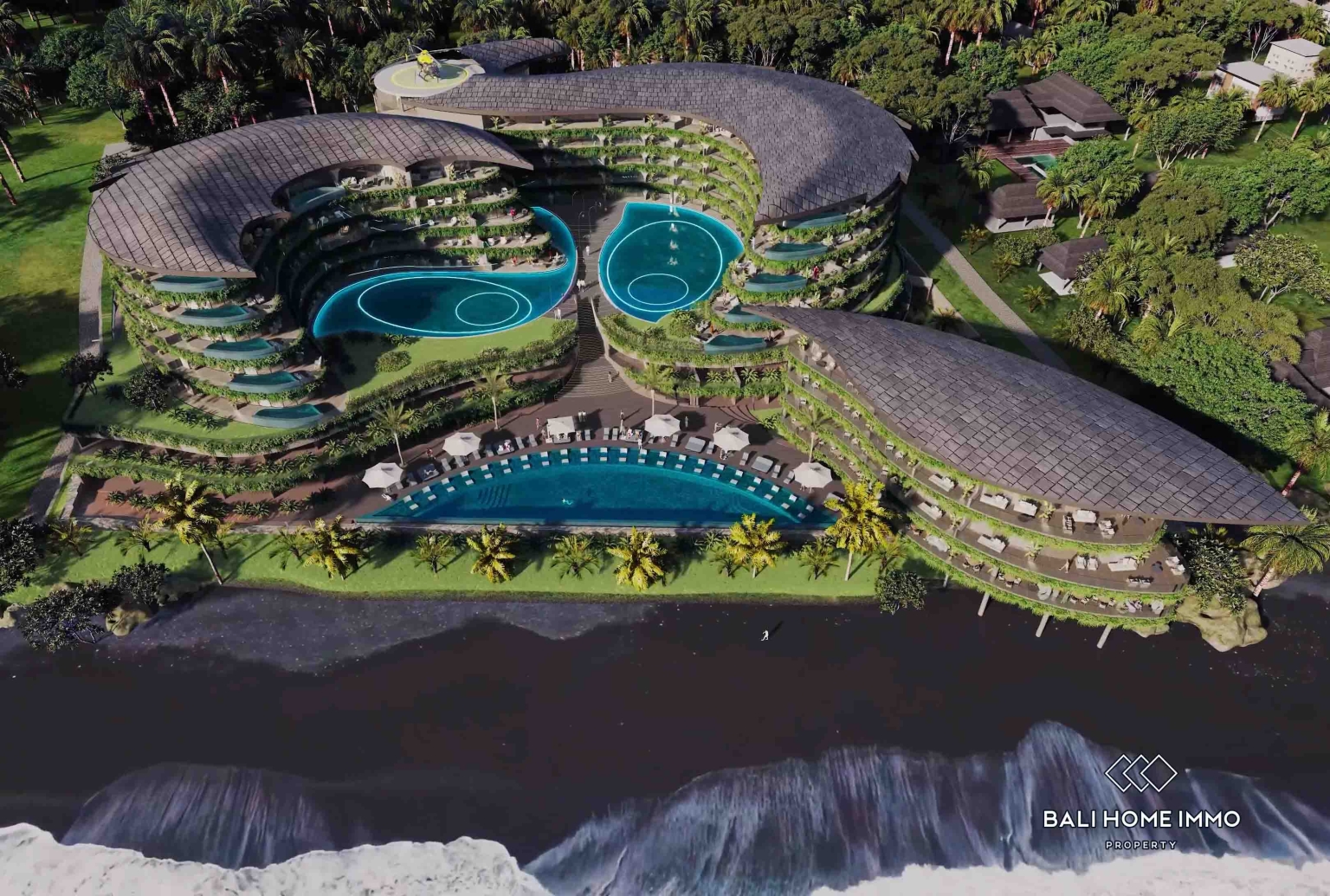 Off Plan 1 Bedroom Apartment for Leasehold with Jungle and Ocean View in Seseh Bali view 20