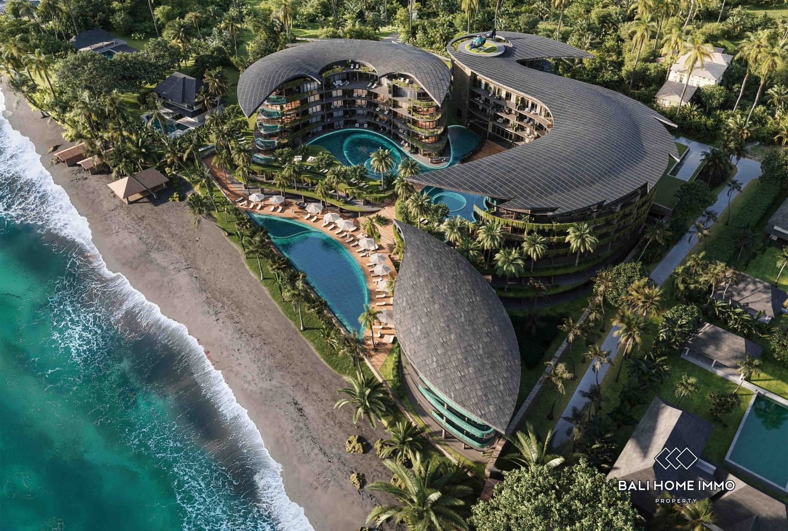 Off Plan 1 Bedroom Apartment for Leasehold with Jungle and Ocean View in Seseh Bali view 21