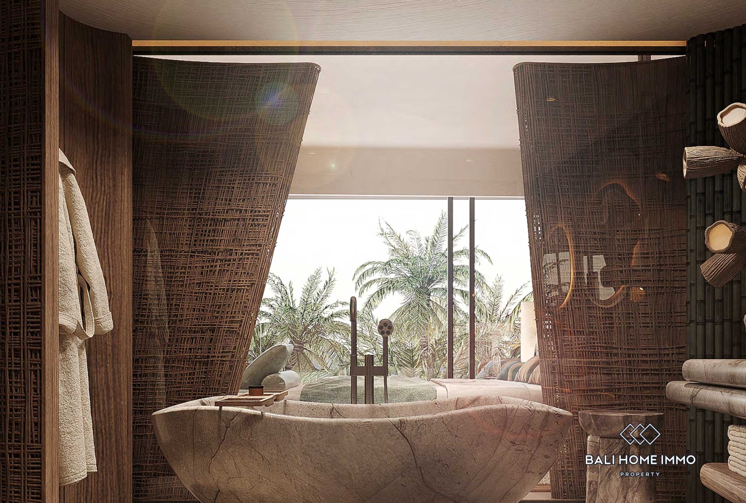 Off Plan 1 Bedroom Apartment for Leasehold with Jungle and Ocean View in Seseh Bali view 15