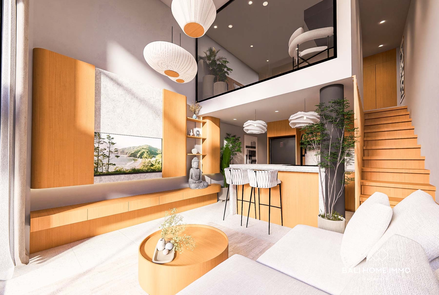 OFF PLAN 1 BEDROOM MEZZANINE LOFT FOR LEASEHOLD SALE in UMALAS BALI view 3