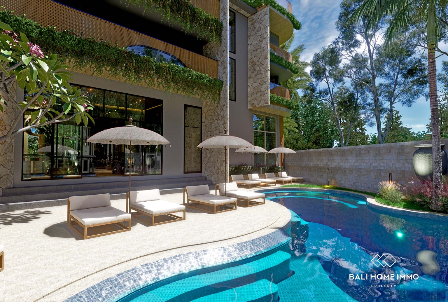 OFF PLAN 1 BEDROOM MEZZANINE LOFT FOR LEASEHOLD SALE in UMALAS BALI view 13