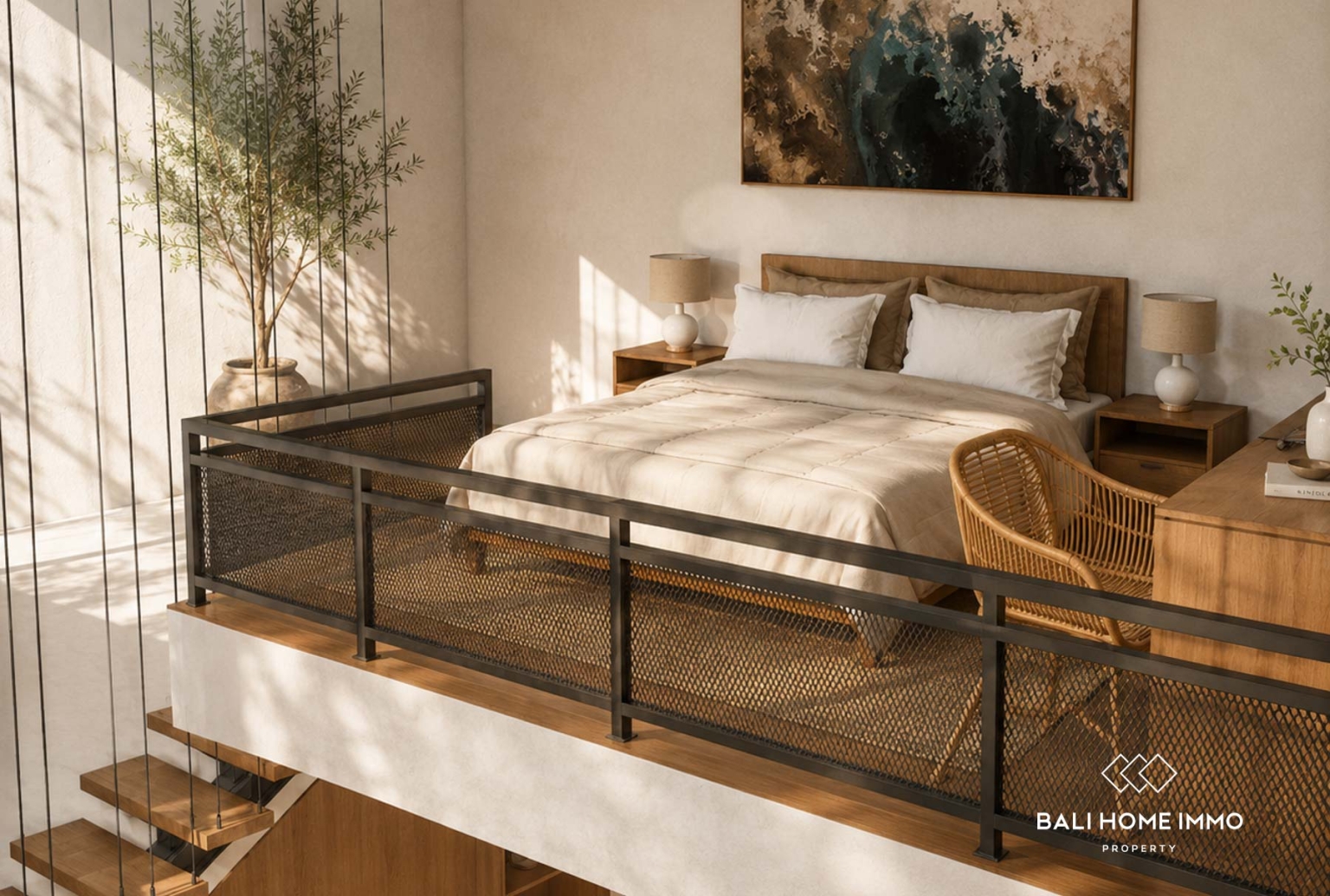 Apartemen loft mezzanine 1 kamar off-plan dijual di Kerobokan, Bali. view 8