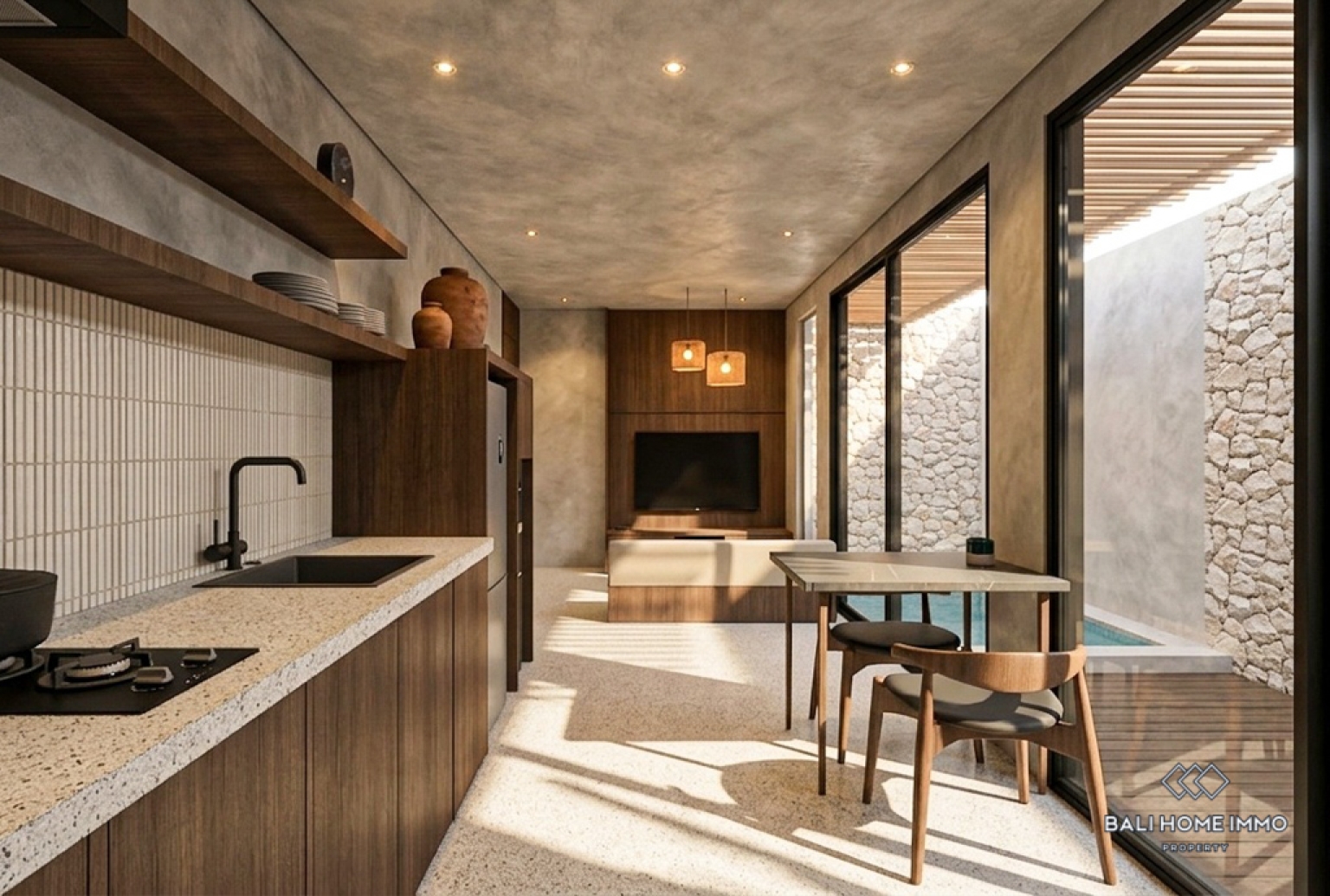 Off-plan 1 Bedroom Mezzanine Villa for Sale in Bumbak-Umalas view 3