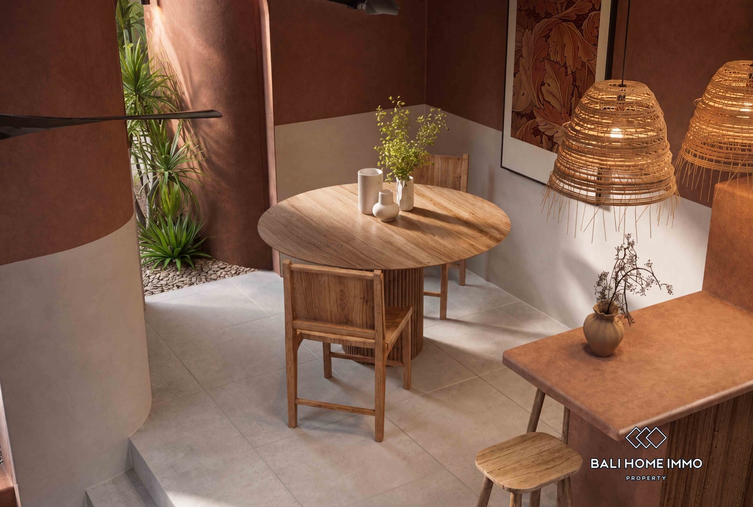 Villa moderne d'une chambre sur plan à vendre en location à Lombok view 5