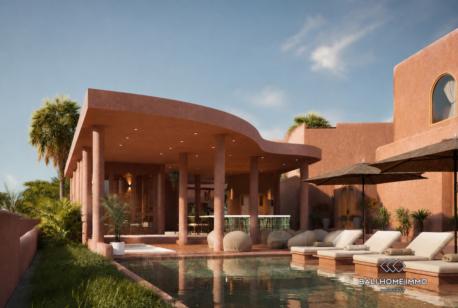 Villa moderne d'une chambre sur plan à vendre en location à Lombok view 15