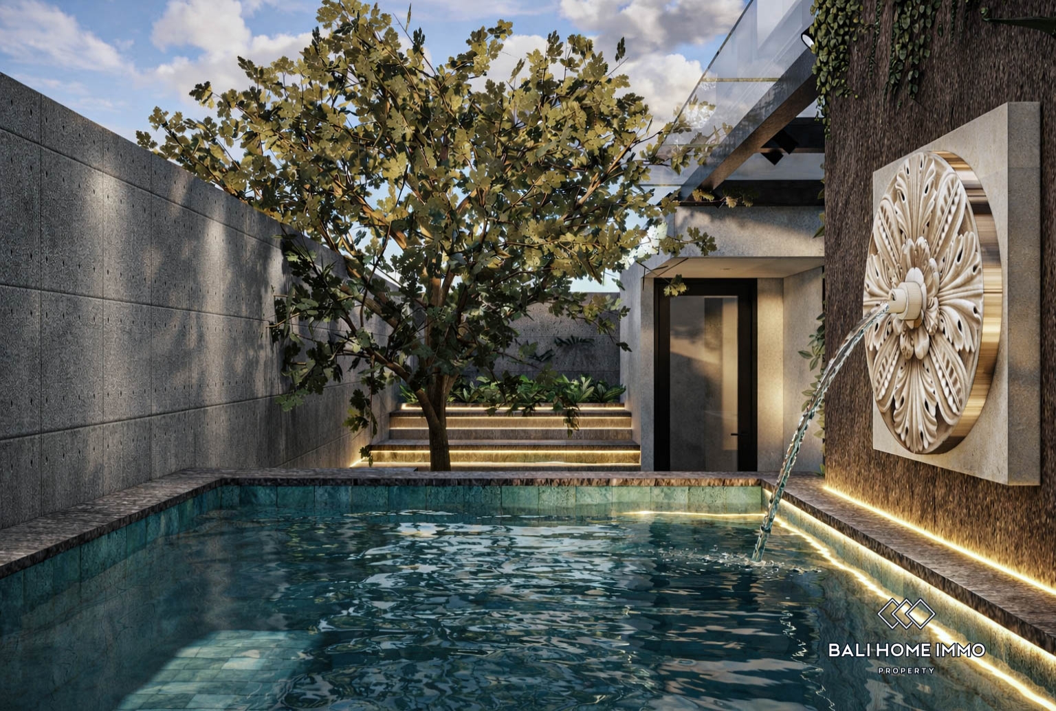 Penthouse 1 chambre sur plan à vendre en bail à Bali Canggu Batu Bolong Echo beach view 9
