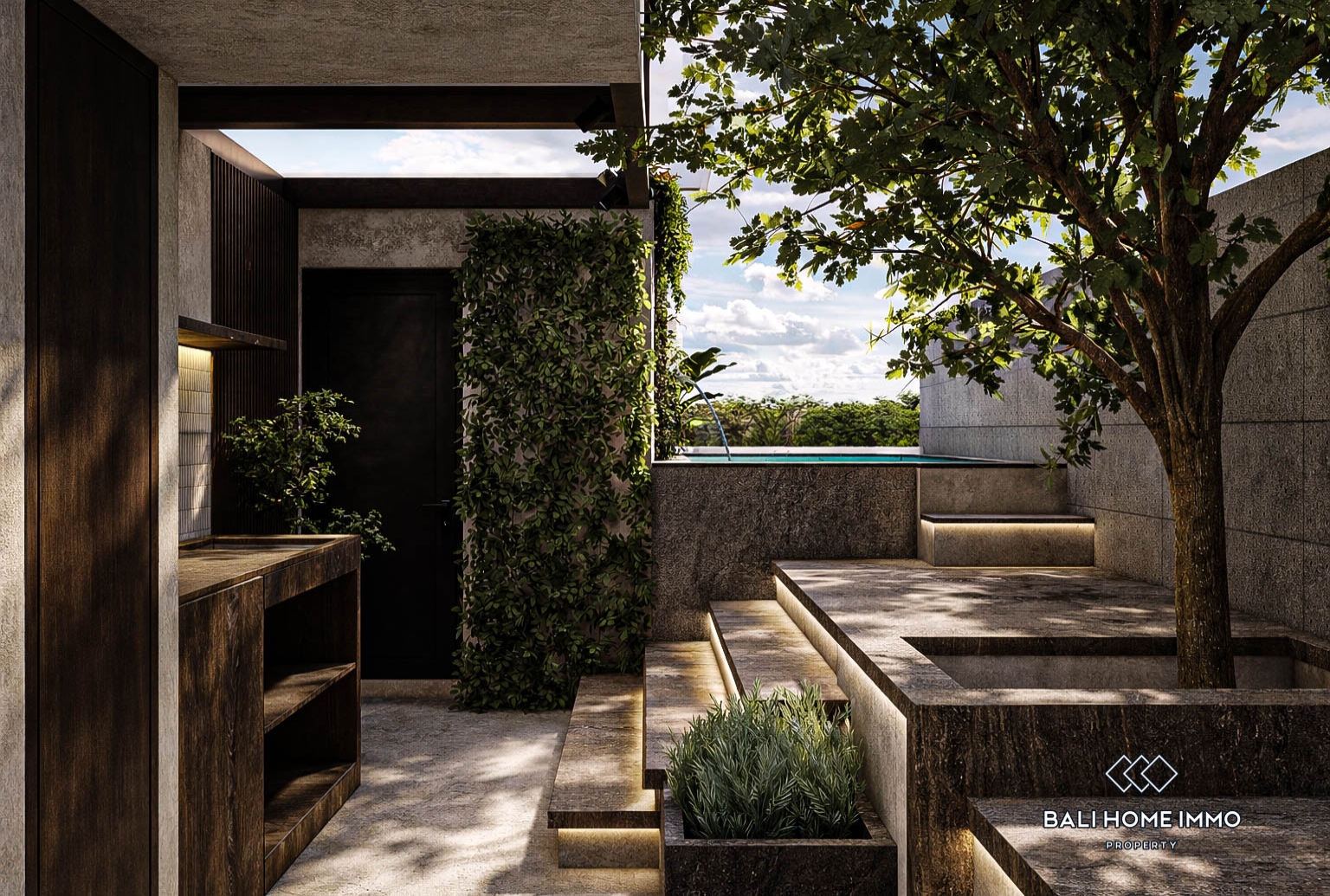 Penthouse 1 chambre sur plan à vendre en bail à Bali Canggu Batu Bolong Echo beach view 7