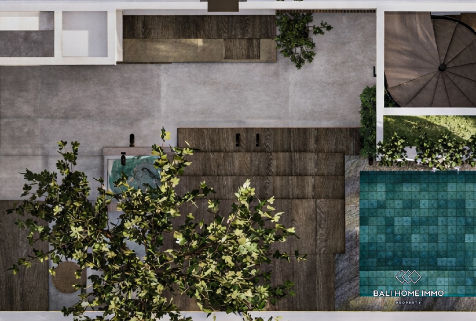 Penthouse 1 chambre sur plan à vendre en bail à Bali Canggu Batu Bolong Echo beach view 10