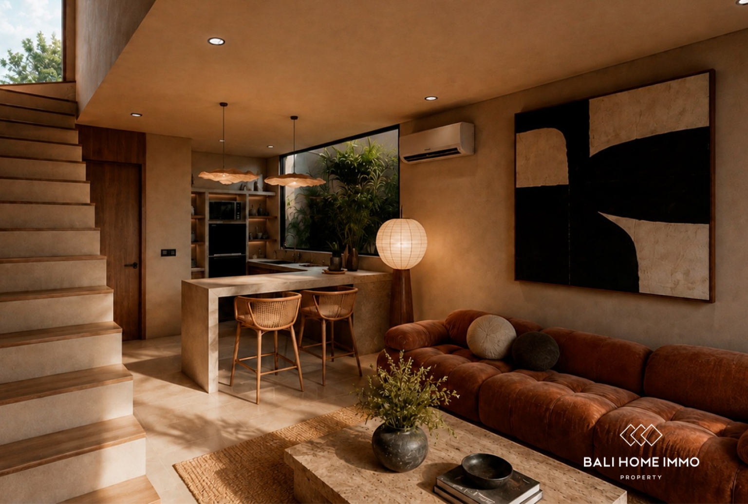 Villa 1 chambre sur plan à vendre en bail emphytéotique près de la plage de Nunggalan view 2