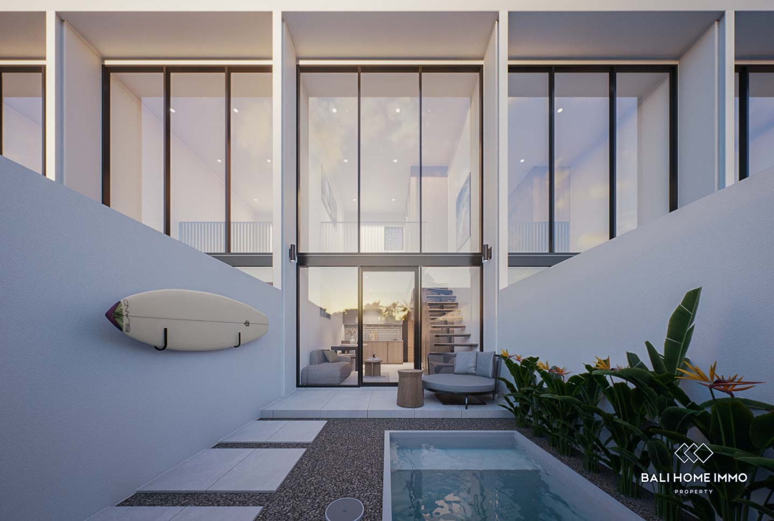 Off-plan 1 Bedroom villa inside of a villa complex for sale leasehold in Bali Cemagi view 12
