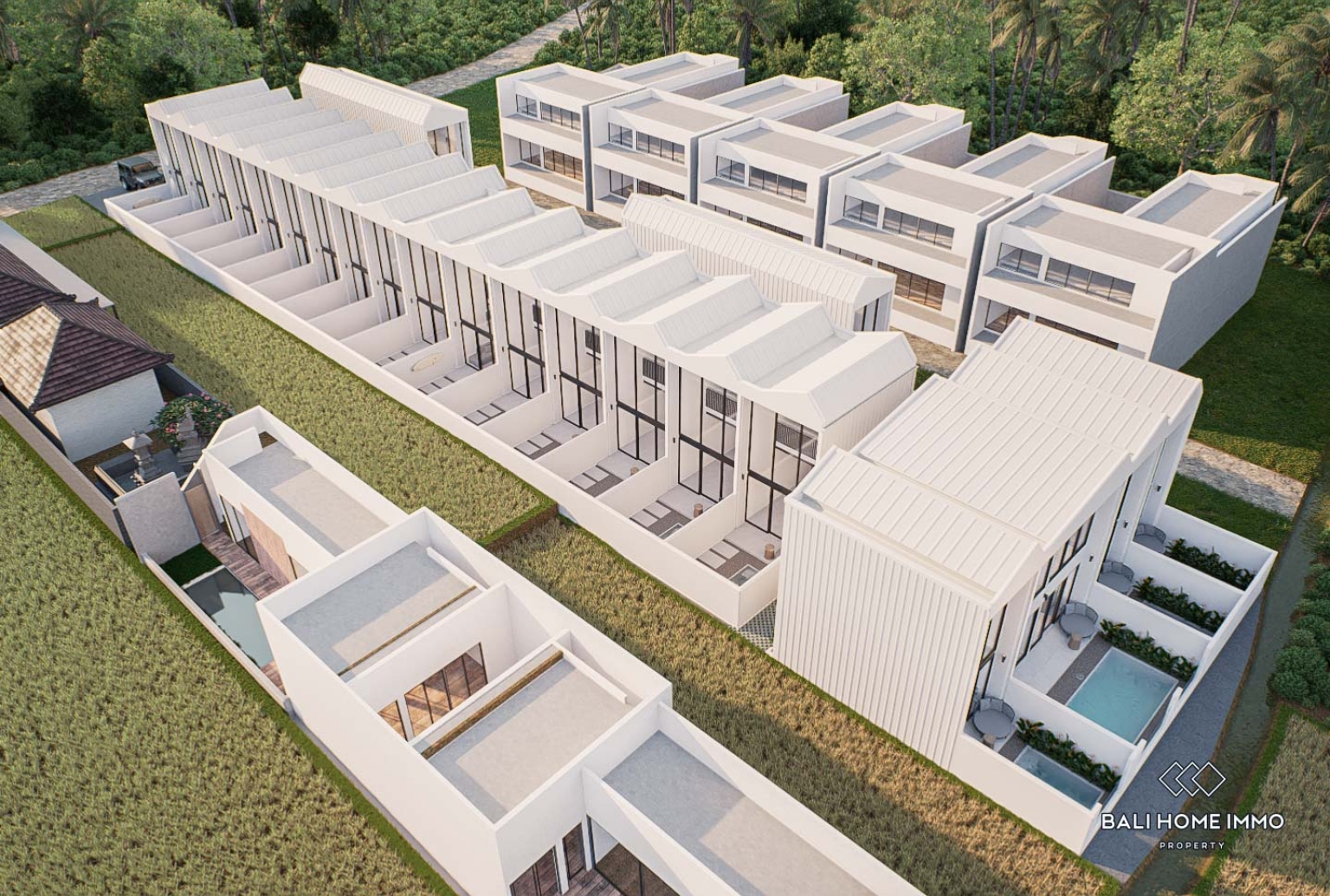 Off-plan 1 Bedroom villa inside of a villa complex for sale leasehold in Bali Cemagi view 17