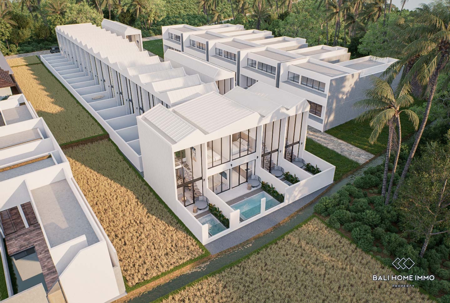 Off-plan 1 Bedroom villa inside of a villa complex for sale leasehold in Bali Cemagi view 16