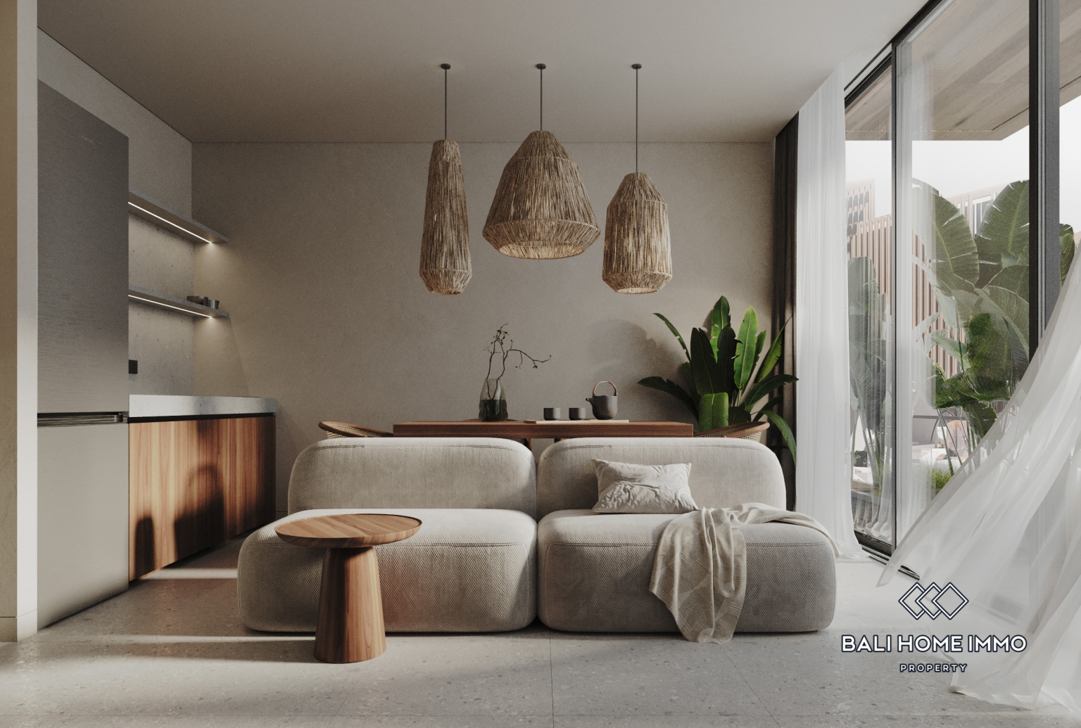 Off Plan 1 Bedroom Villa with a Rooftop for Sale Near Pandawa Beach view 3