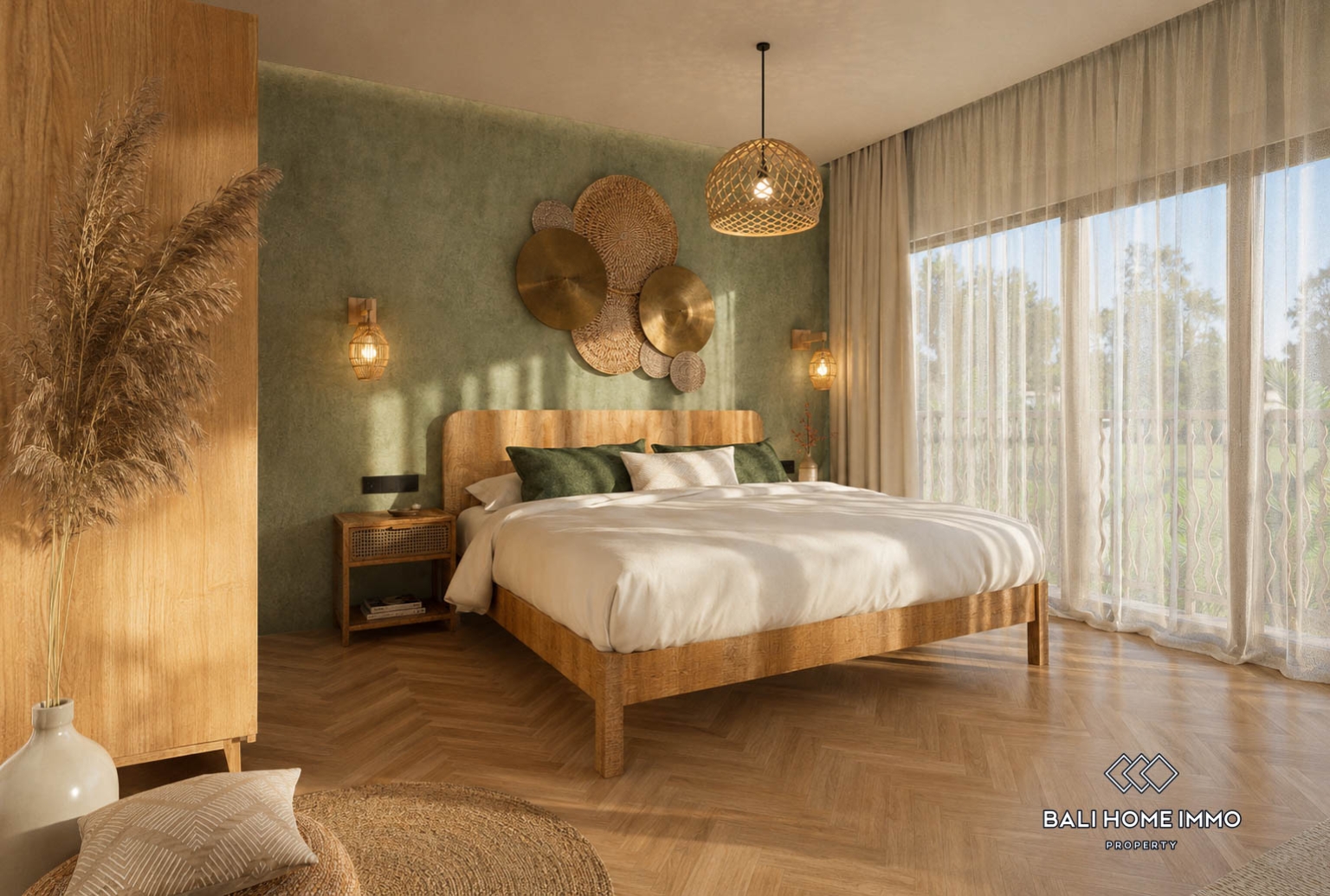 Villa 1 Kamar Off-plan berpemandangan Hutan Dijual di Sayan Ubud view 5