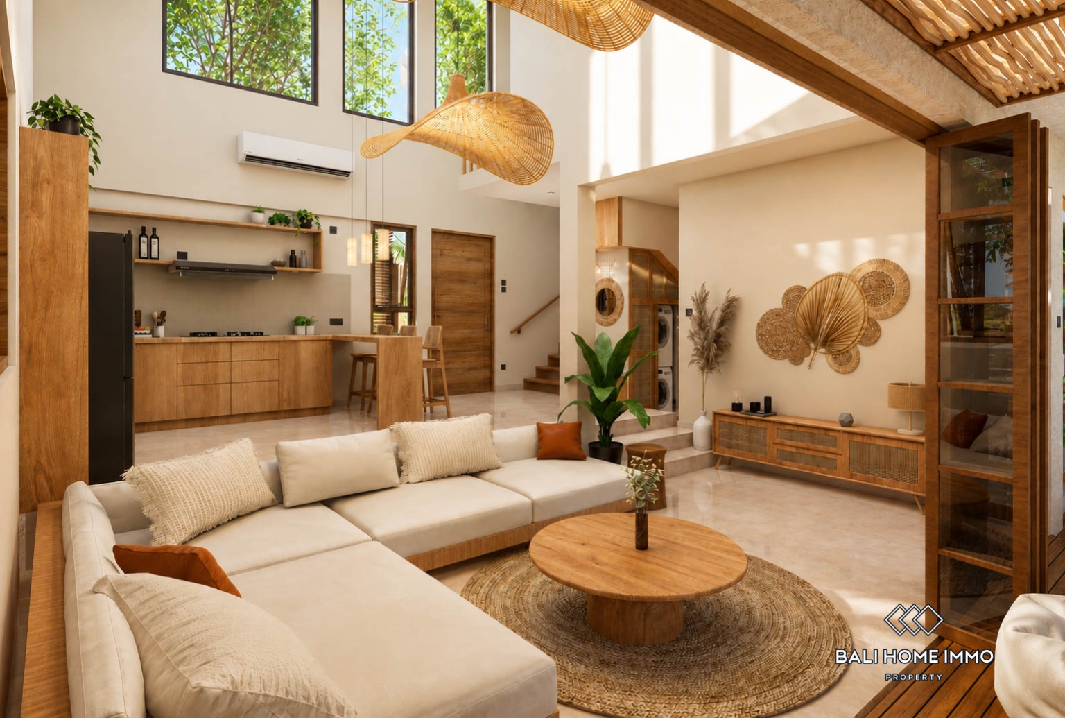 Villa 1 Kamar Off-plan berpemandangan Hutan Dijual di Sayan Ubud view 2