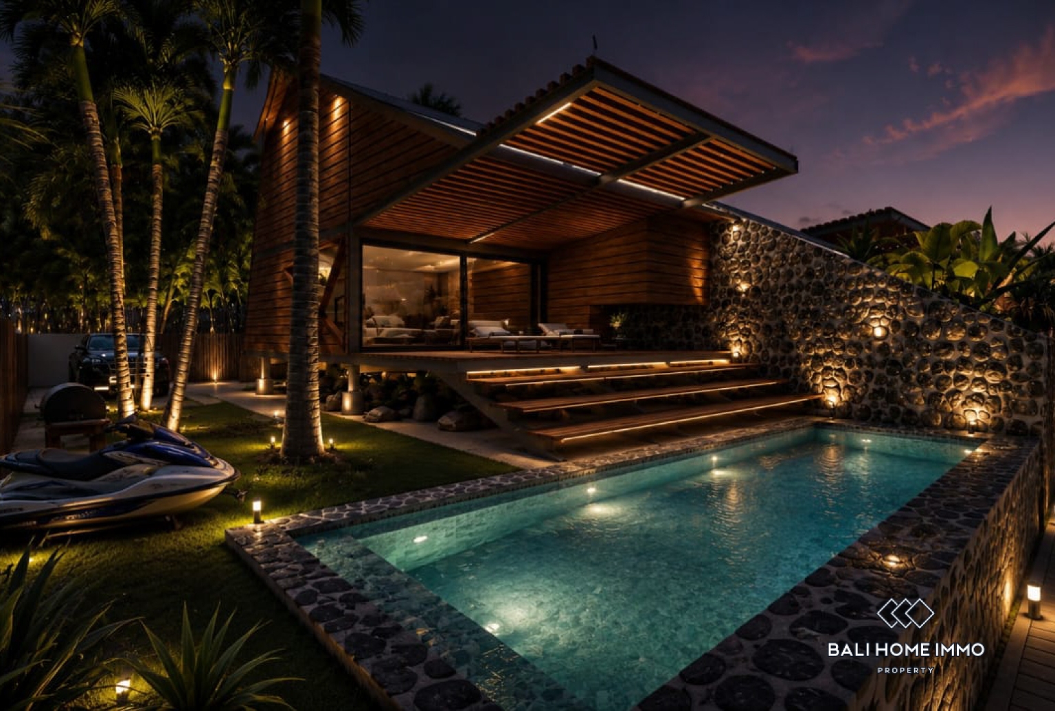 Off-plan 2 Bedroom Beach Front Green Design Villas for Sale in Bali Nusa Penida view 3