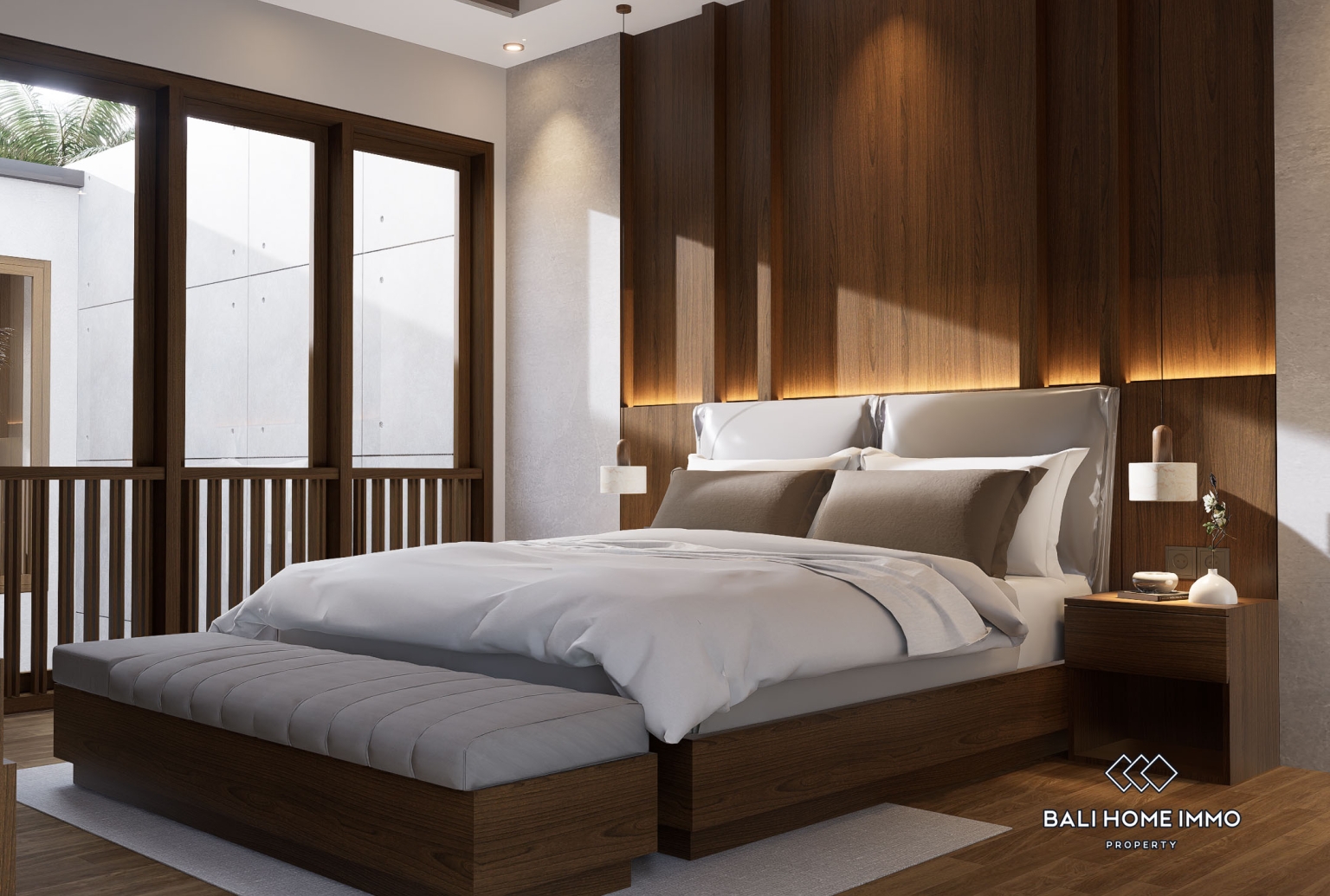 Villa modern 2 kamar off-plan dijual di Kedungu. view 15