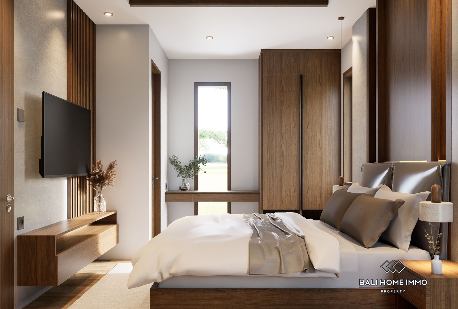Villa modern 2 kamar off-plan dijual di Kedungu. view 10