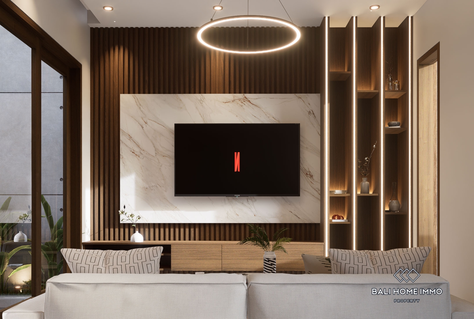 Villa modern 2 kamar off-plan dijual di Kedungu. view 4