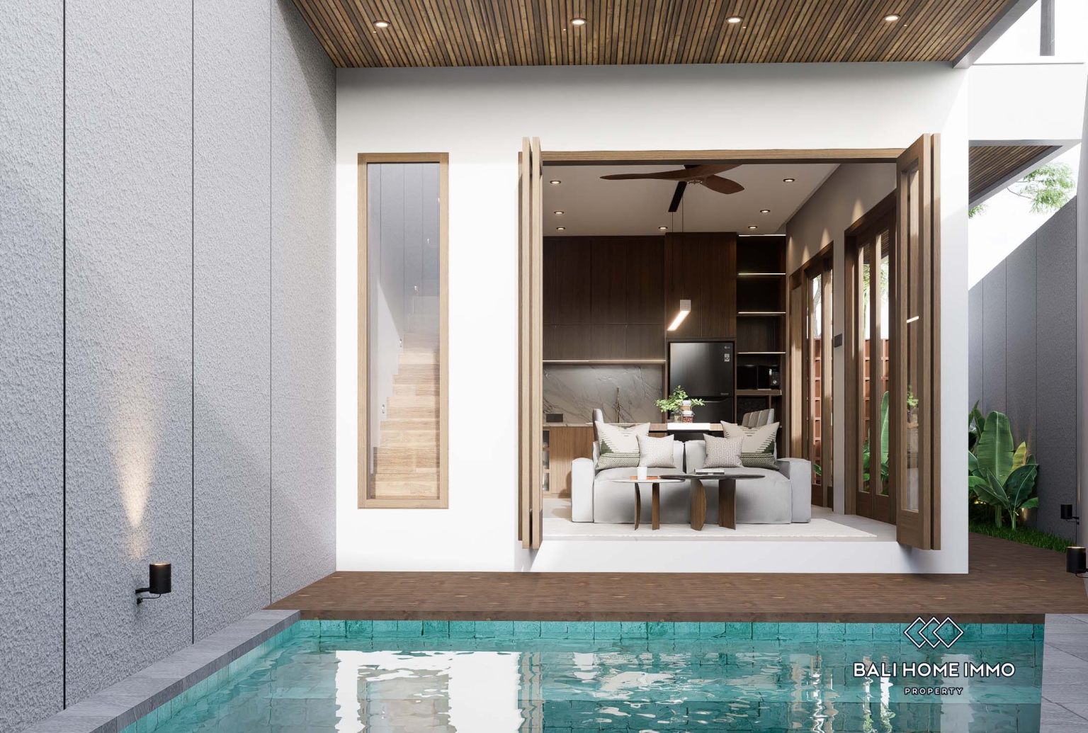 Villa modern 2 kamar off-plan dijual di Kedungu. view 2