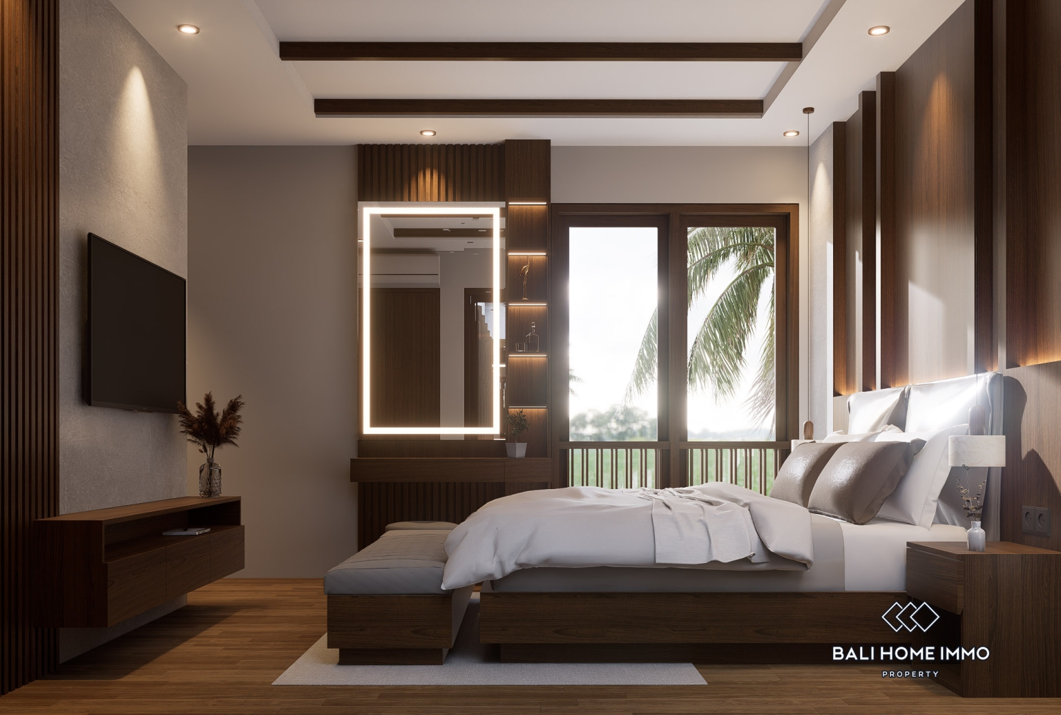 Villa modern 2 kamar off-plan dijual di Kedungu. view 16