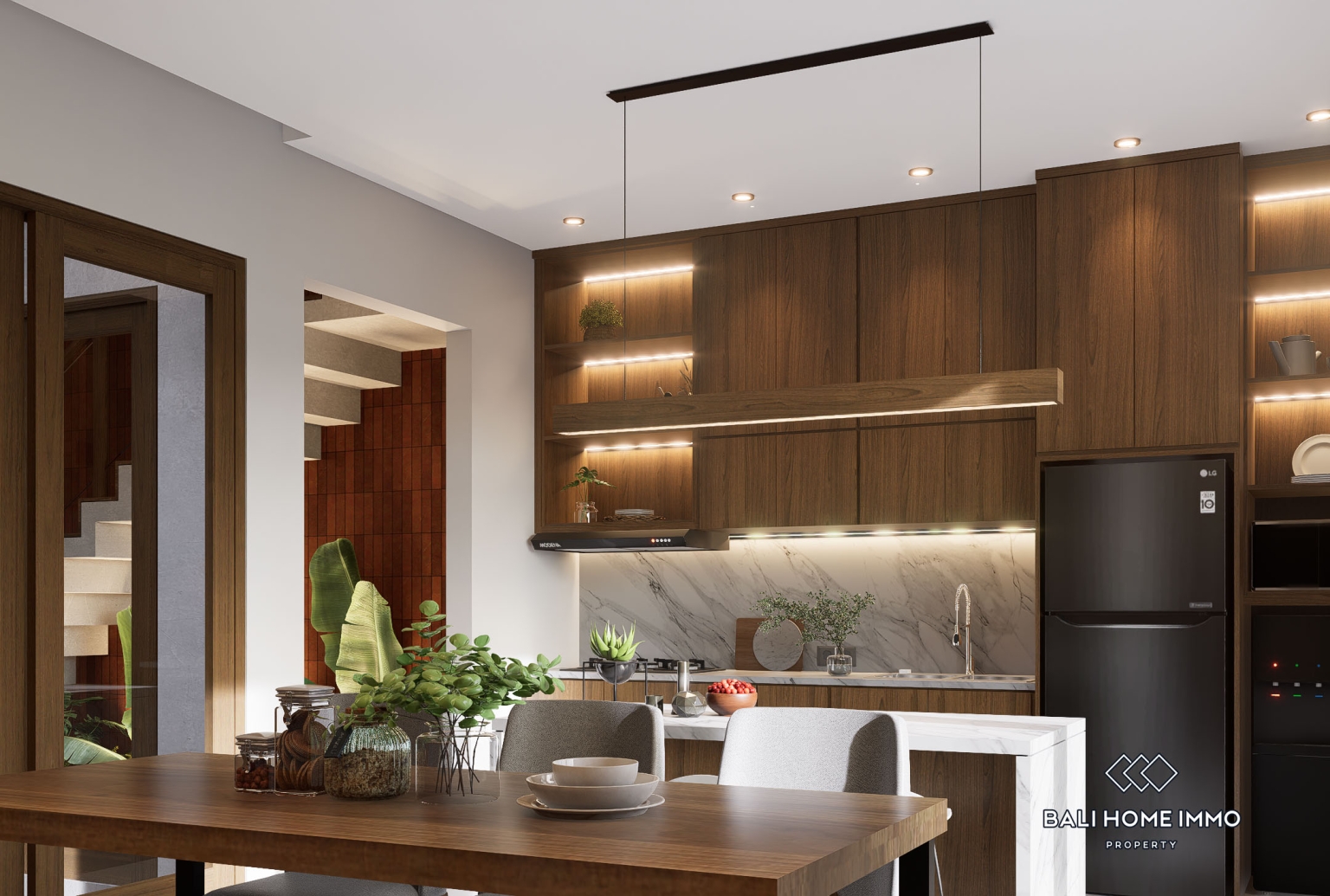 Villa modern 2 kamar off-plan dijual di Kedungu. view 9