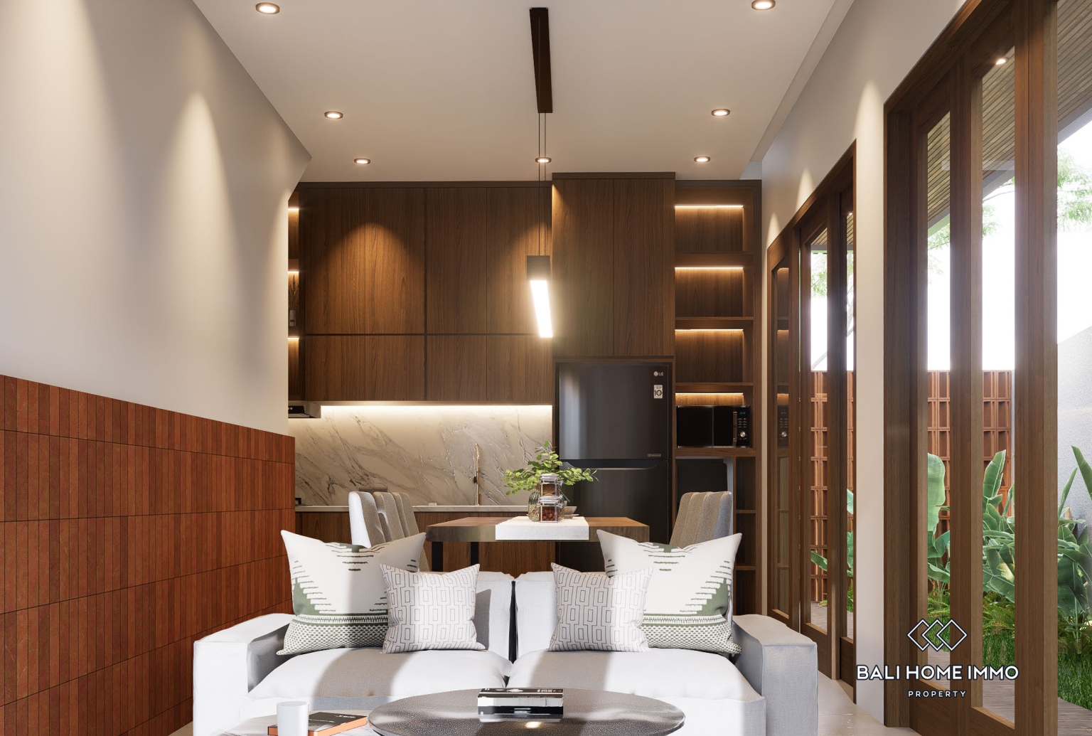 Villa modern 2 kamar off-plan dijual di Kedungu. view 5