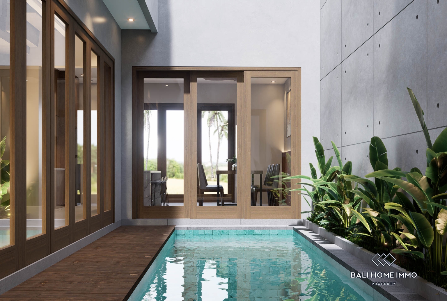 Villa modern 2 kamar off-plan dijual di Kedungu. view 19