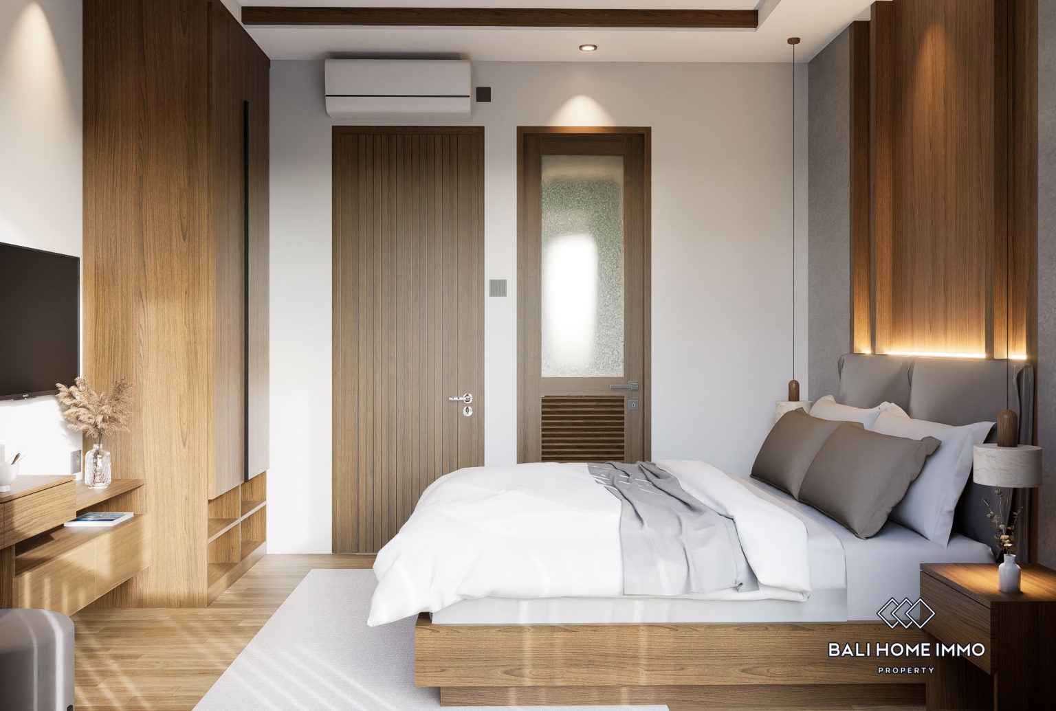 Villa modern 2 kamar off-plan dijual di Kedungu. view 13