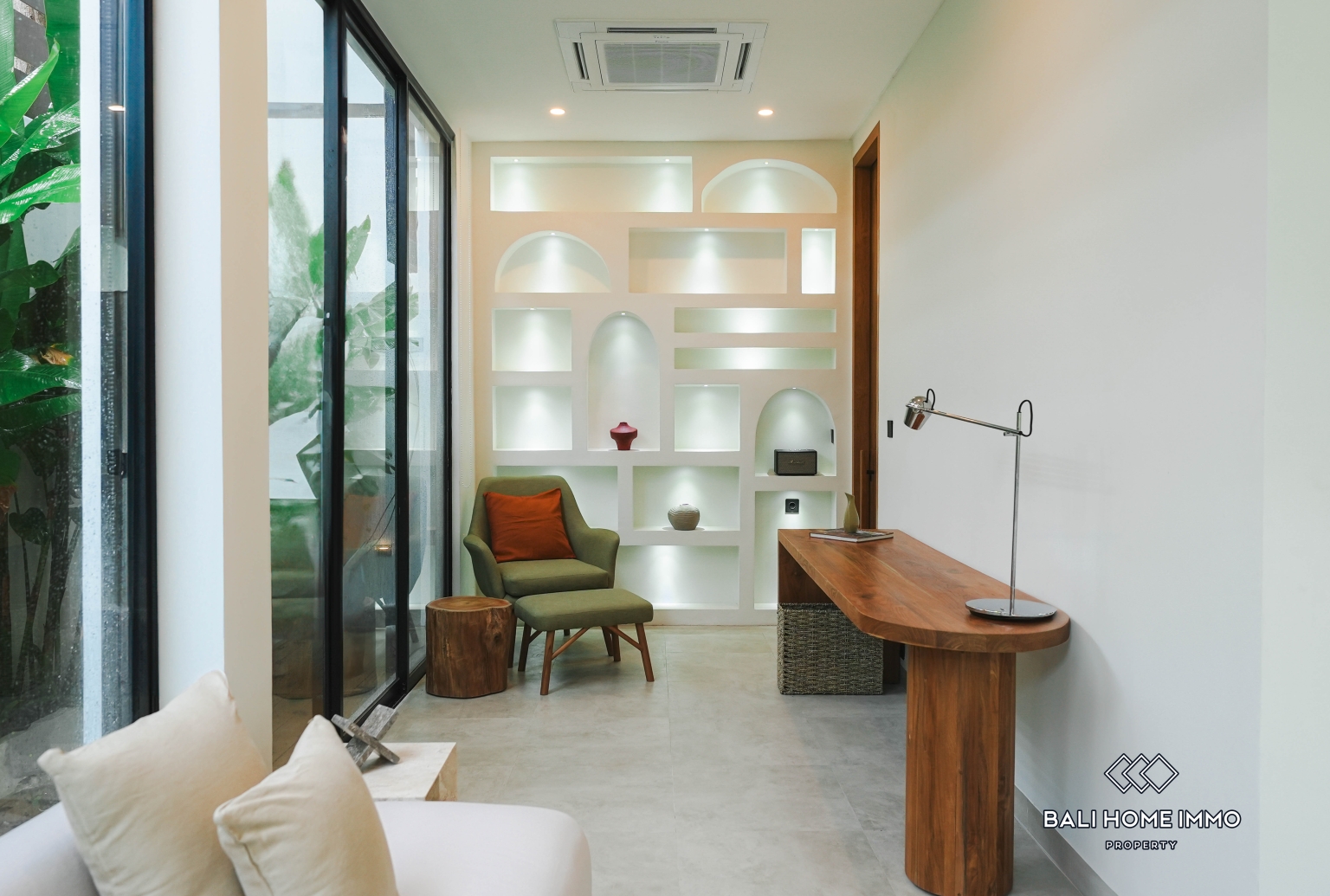 Villa moderne sur plan de 2 chambres à vendre en bail à Balangan Bali view 10
