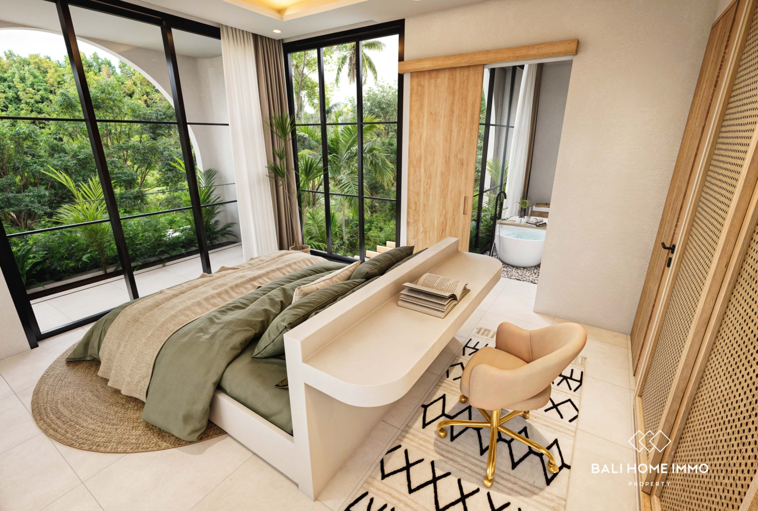 Villa moderne de 2 chambres sur plan à vendre en bail emphytéotique à ULUWATU PECATU view 12