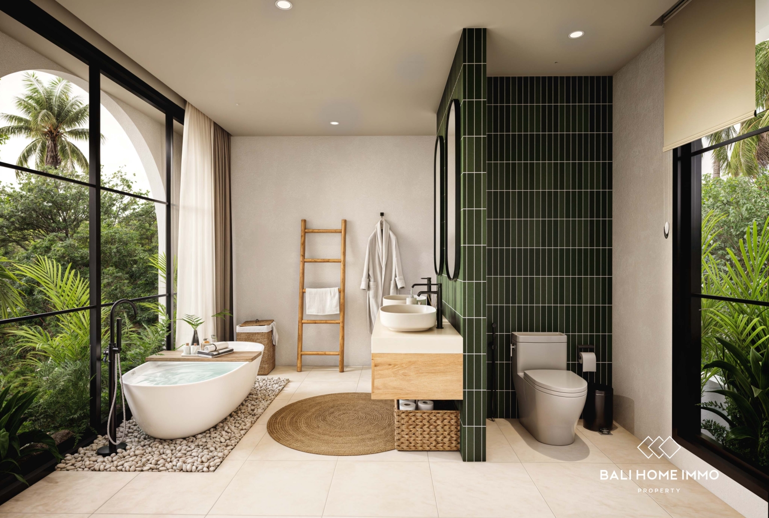 Villa moderne de 2 chambres sur plan à vendre en bail emphytéotique à ULUWATU PECATU view 15