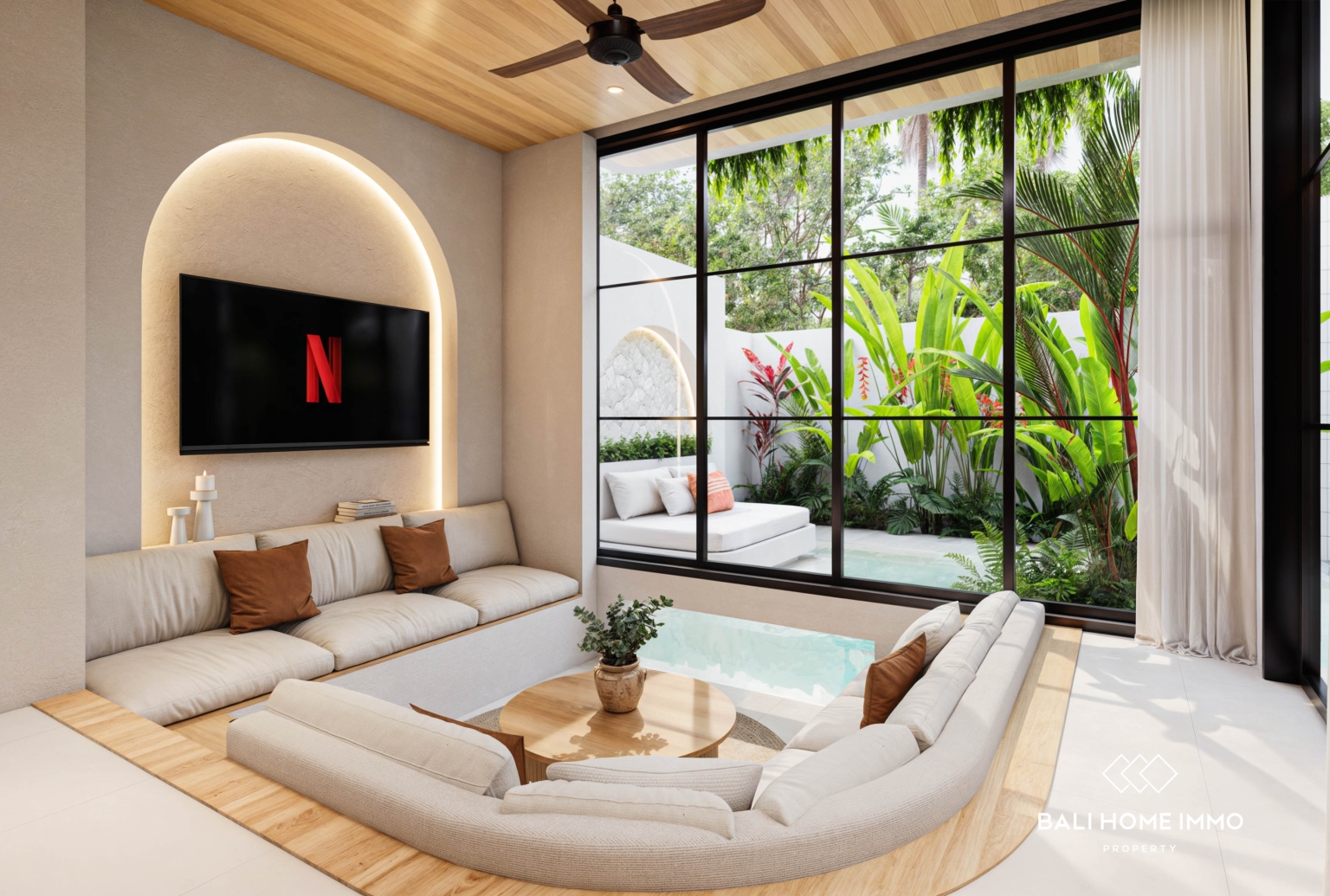 Villa moderne de 2 chambres sur plan à vendre en bail emphytéotique à ULUWATU PECATU view 6