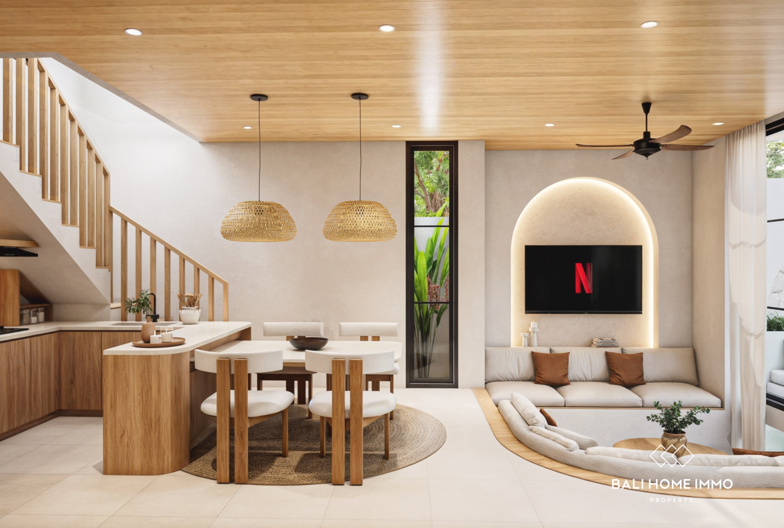 Villa moderne de 2 chambres sur plan à vendre en bail emphytéotique à ULUWATU PECATU view 8