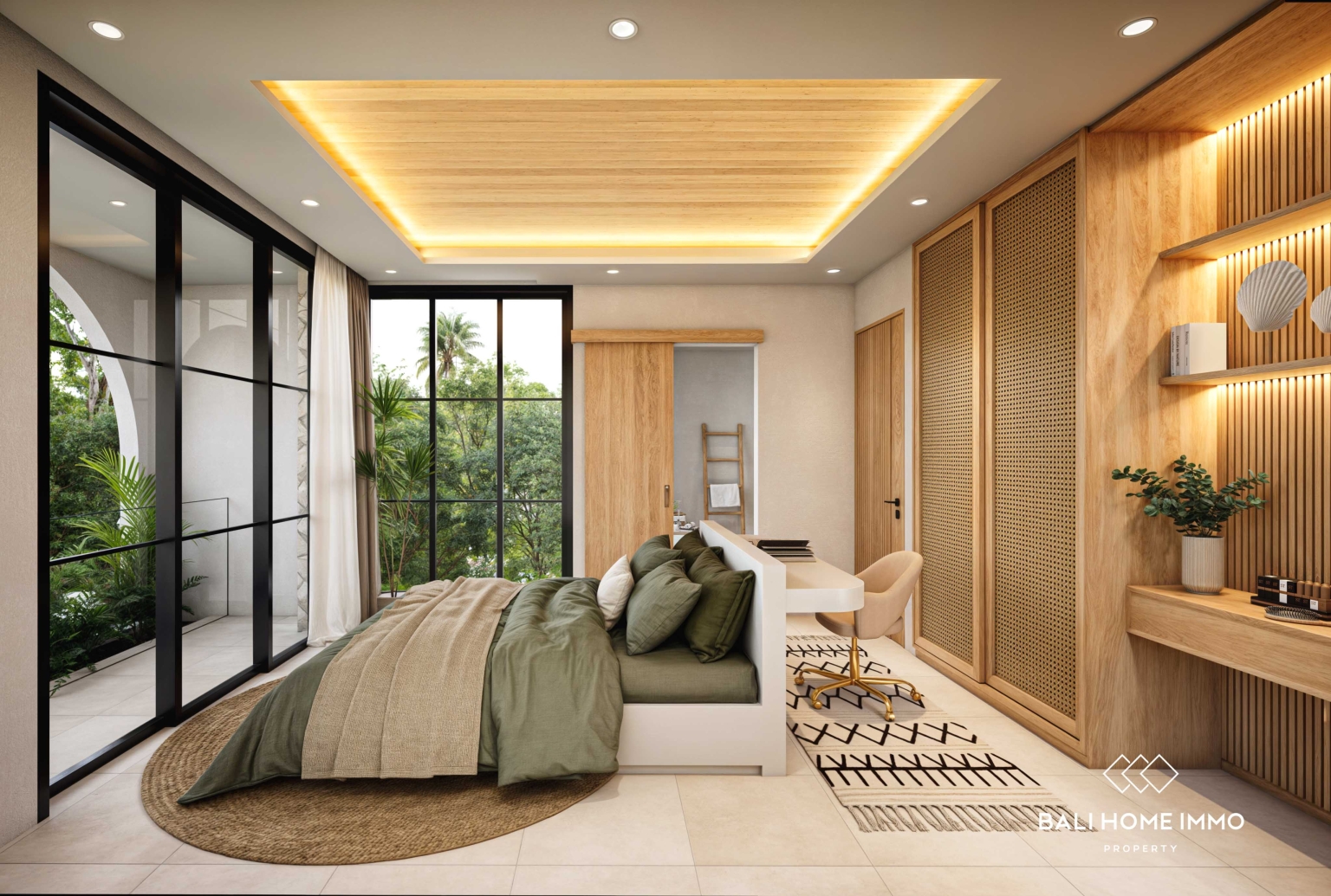 Villa moderne de 2 chambres sur plan à vendre en bail emphytéotique à ULUWATU PECATU view 11