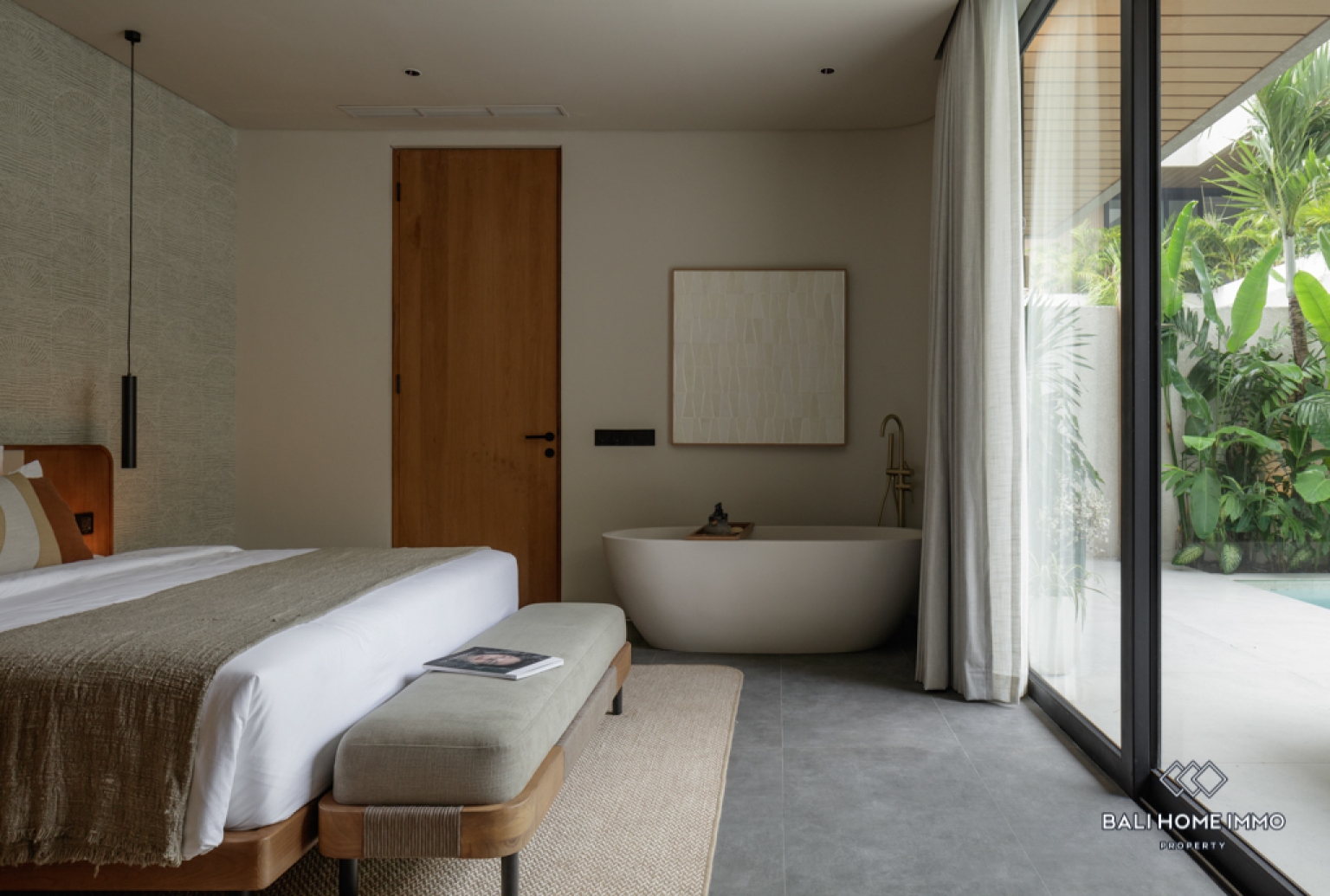 Apartemen penthouse 2 kamar off-plan dijual hak sewa di tepi pantai Pererenan, Bali. view 13