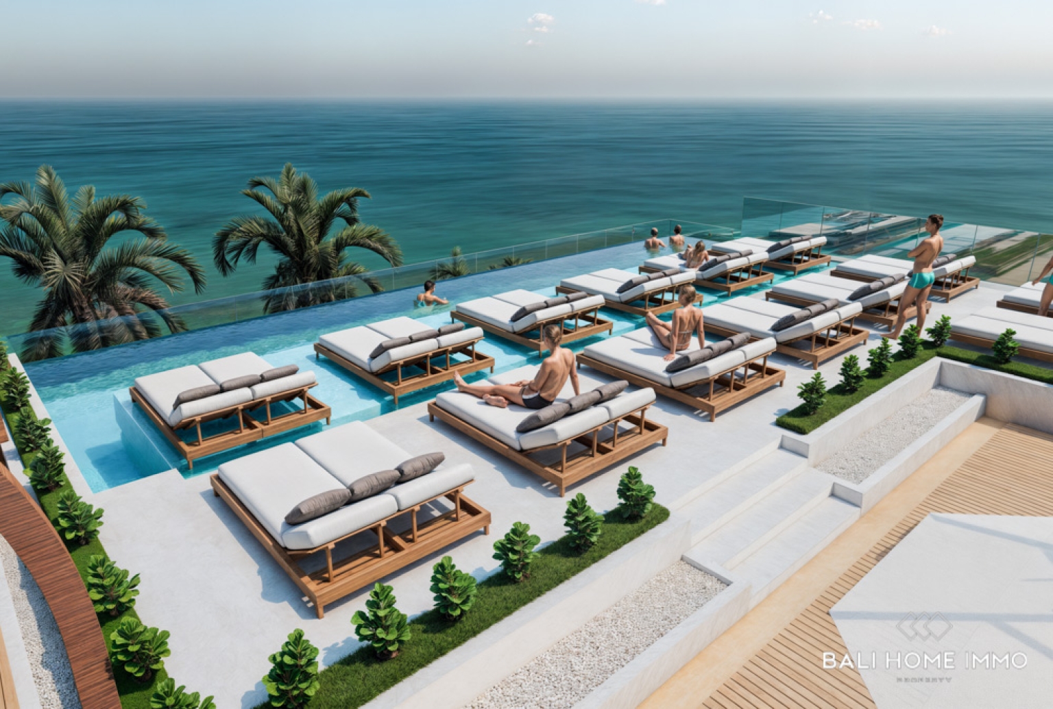 Appartement de 2 chambres avec vue mer à vendre sur plan à Bingin view 5