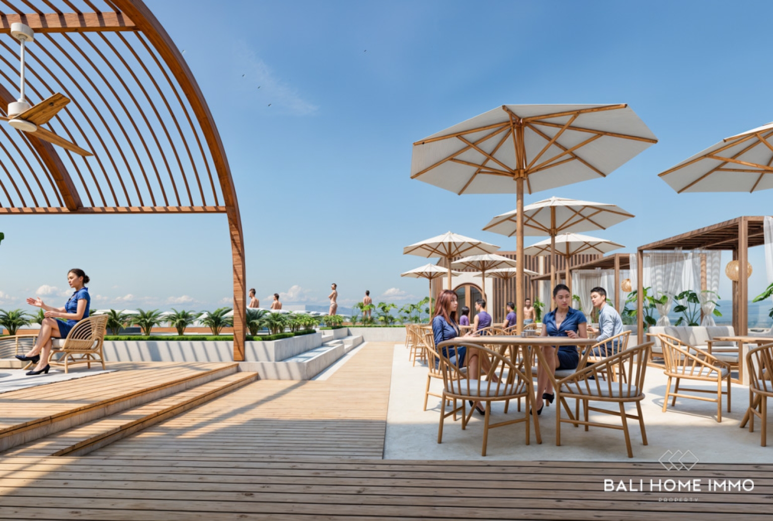 Appartement de 2 chambres avec vue mer à vendre sur plan à Bingin view 8