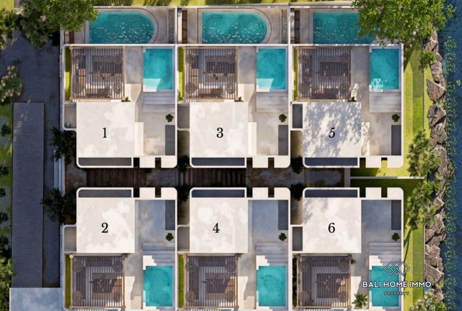 Off-plan 2 Bedroom Villa for Sale Leasehold in Bali Canggu Batu Bolong view 24
