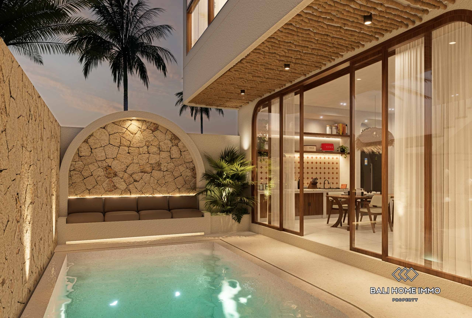 Off-plan 2 Bedroom Villa for Sale Leasehold in Bali Canggu Batu Bolong view 2